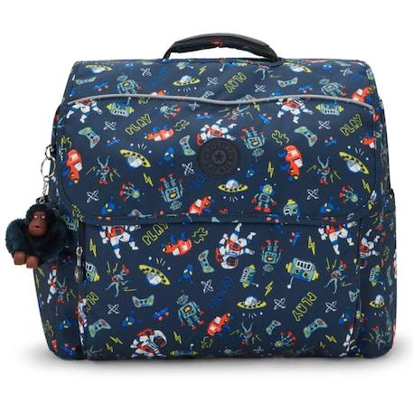 Sac à dos primaire fille imprimé licorne polyester Bleu / multicolore 2 - vertbaudet enfant 