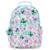Sac à dos scolaire kipling seoul en tissu synthétique imprimé floral Vert/rose 2 - vertbaudet enfant 