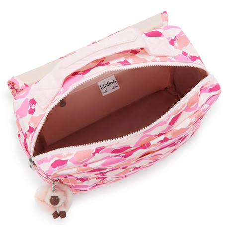 Cartable kipling codie s en polyester recyclé motif feuille palm Rose 3 - vertbaudet enfant 