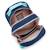 Sac à dos scolaire kipling class room polyester motif resort navy Bleu / rose / bleu 3 - vertbaudet enfant 