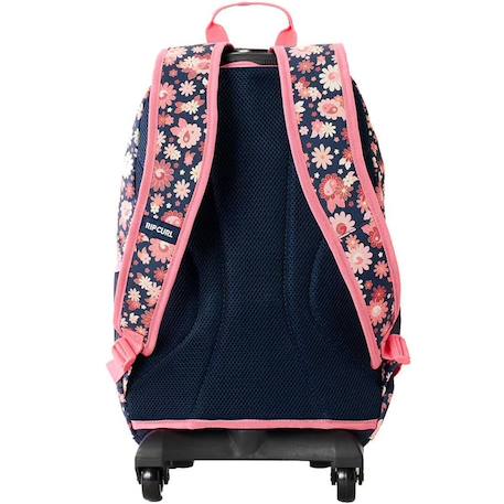 Sac à dos trolley scolaire fille rip curl ozone avec 2 compartiments et imprimé floral 49 cm Bleu marine 2 - vertbaudet enfant 
