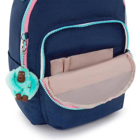 Sac à dos kipling seoul s resort navy 35 cm - avec poche protectrice pour tablette Bleu / rose 4 - vertbaudet enfant 