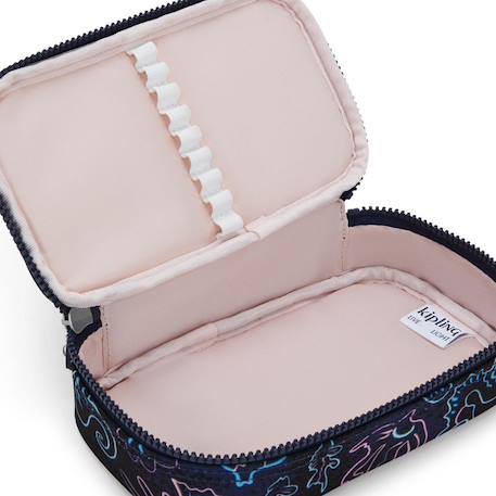 Trousse kipling tissu synthétique imprimé disco fish Bleu / rose 4 - vertbaudet enfant 