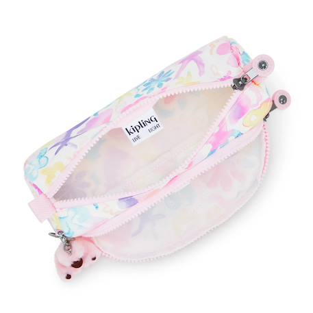 Trousse 2 compartiments kipling cute aqua sea 22 cm Bleu / rose / blanc 3 - vertbaudet enfant 