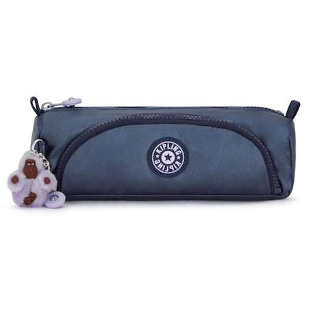 Trousse kipling cute 22 cm à 2 compartiments zippés look métallisé Bleu / bleu / ciel / bleu 2 - vertbaudet enfant 
