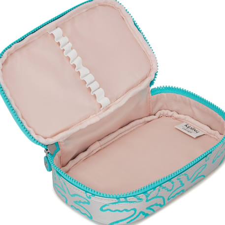 Trousse à stylos kipling zip 1 compartiment 50 crayons 21x11,5x5 cm Bleu / rose / foncé / noir 4 - vertbaudet enfant 
