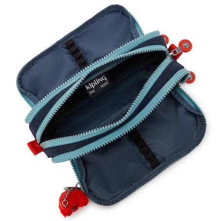 Trousse à crayons nylon kipling 3 compartiments 32 emplacements Bleu 3 - vertbaudet enfant 