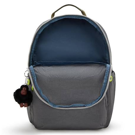 Sac à dos kipling seoul lap back to grey 44 cm - avec poche pour ordinateur Gris 4 - vertbaudet enfant 