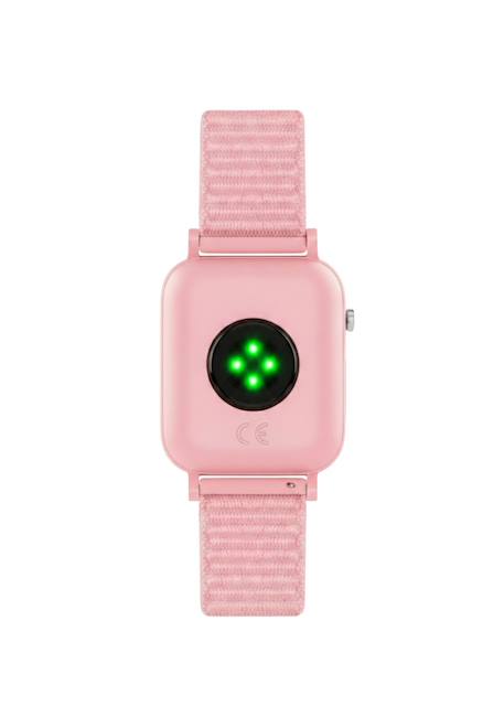 Ensemble montre connectée et casque audio tikkers smart series 13 (bracelet en tissu à libération facile) Noir+Rose 7 - vertbaudet enfant 