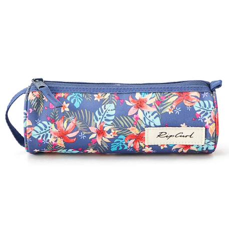 Trousse fille ronde rip curl flowers 21 cm Bleu / multicolore 2 - vertbaudet enfant 