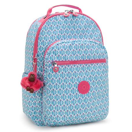 Fille-Sac à dos avec poche pour ordinateur kipling seoul lap 44 cm - coloris dreamy geo combo