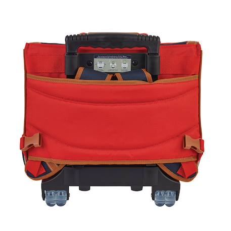Cartable à roulettes rigide 38 cm arthur 2 compartiments Bleu / rouge 3 - vertbaudet enfant 