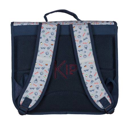 Cartable garçon kip flag club 38 cm à bandes réfléchissantes – 2 compartiments Rouge 2 - vertbaudet enfant 