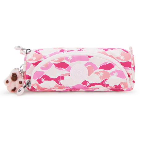 Trousse 2 compartiments kipling cute palm 22 cm Rose 2 - vertbaudet enfant 