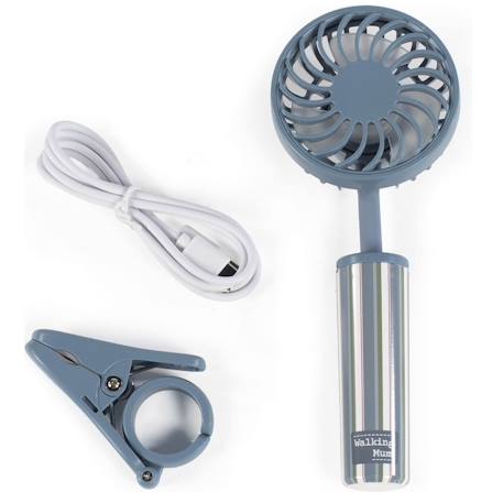 Ventilateur poussette bébé portable multi-usage summer Blanc+Bleu+Vert eucalyptus 15 - vertbaudet enfant 