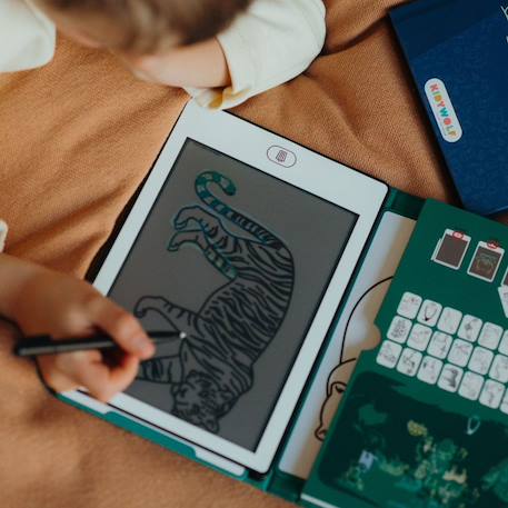Recharge kidydraw mini 60 cartes animaux et océans & pirates Bleu - Animaux autour du monde et Océans & Pirates 5 - vertbaudet enfant 