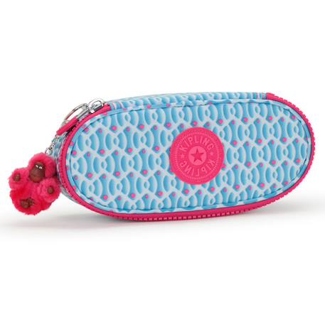 Fille-Accessoires-Cartable, trousse-Trousse fille zippée nylon duobox kipling organisation 14 porte-stylos