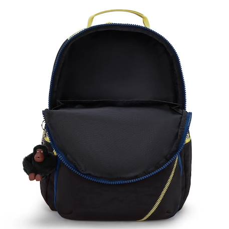 Sac à dos garçon kipling seoul lap lets scuba 44 cm avec poche pour ordinateur Noir / jaune / bleu 4 - vertbaudet enfant 