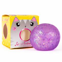 Jouet-Premier âge-Premières manipulations-Balle squishy anti stress pailletée coloris aléatoire