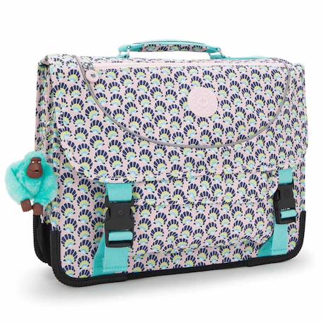 Cartable kipling preppy coquillages 41 cm - 3 compartiments - qualité premium Bleu / rose 1 - vertbaudet enfant 