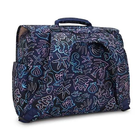 Cartable scolaire kipling codie m disco fish 38 cm – format a4 Noir / bleu / marine / bleu 4 - vertbaudet enfant 