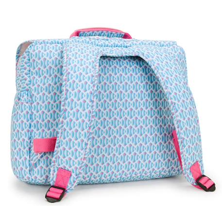 Cartable enfant kipling codie m dreamy geo 38 cm - qualité premium Bleu / rose 4 - vertbaudet enfant 