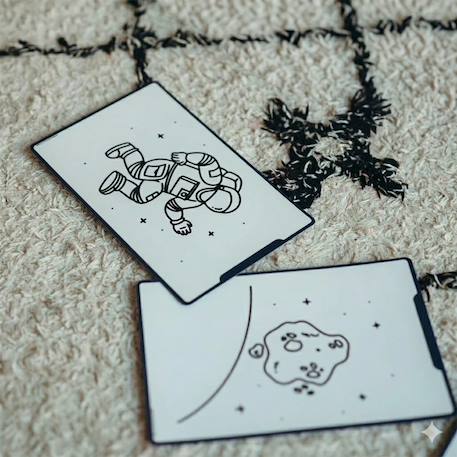 Recharge kidydraw mini 60 cartes galaxie et dinosaures Rouge - Galaxie et Dinosaures 3 - vertbaudet enfant 