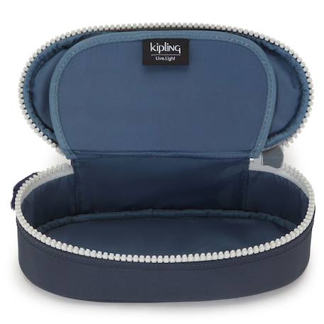 Trousse zippée ovale duobox 20 cm 14 emplacements Bleu / gris / anthracite / bleu 3 - vertbaudet enfant 