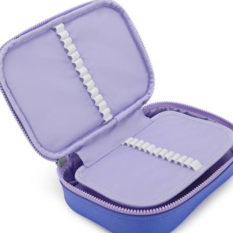 Trousse rectangulaire zippée 21 cm kipling – cosmic metallic version 1 Bleu / magenta / gris 4 - vertbaudet enfant 