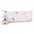 Trousse nylon lisse avec porte-clé singe Blanc / rose / bleu 1 - vertbaudet enfant 