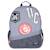 Sac à dos enfant garçon camps 42 cm – 2 compartiments zippés, poche avant zippée Gris / multicolore / blanc 1 - vertbaudet enfant 