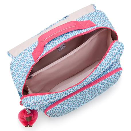 Cartable kipling codie en polyester recyclé imprimé géométrique Bleu / rose 3 - vertbaudet enfant 
