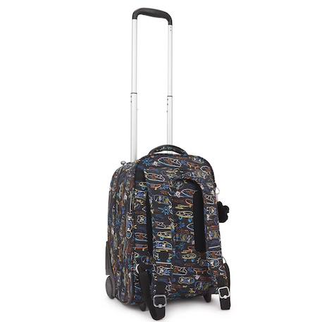 Sac à dos trolley scolaire garçon avec compartiment ordinateur 15 pouces Noir / jaune / bleu 4 - vertbaudet enfant 