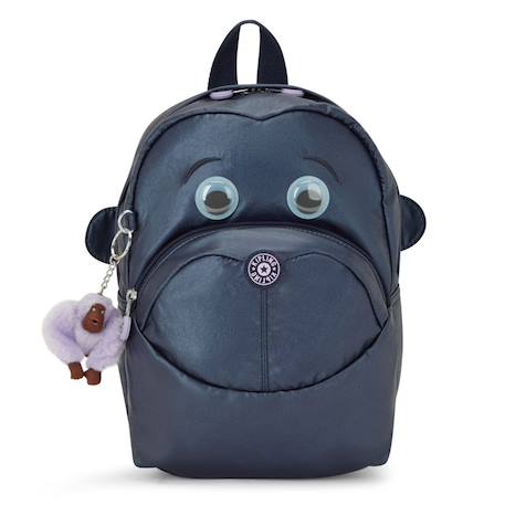 Sac à dos maternelle kipling faster nylon hydrofuge léger Gris / violet 2 - vertbaudet enfant 
