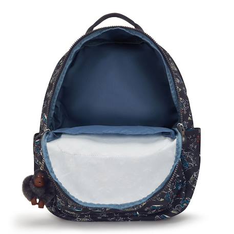 Sac à dos scolaire kipling seoul en tissu synthétique imprimé Noir / bleu 4 - vertbaudet enfant 