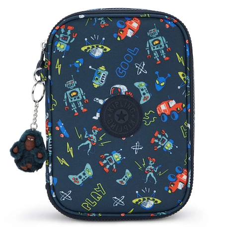 Trousse garçon grande rectangulaire polyester imprimé space game Bleu / multicolore 2 - vertbaudet enfant 