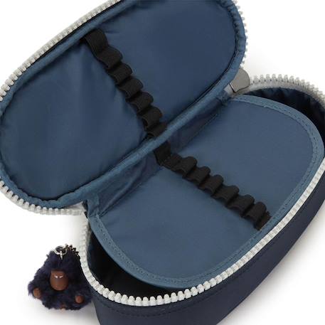 Trousse zippée ovale duobox 20 cm 14 emplacements Bleu / gris / anthracite / bleu 4 - vertbaudet enfant 