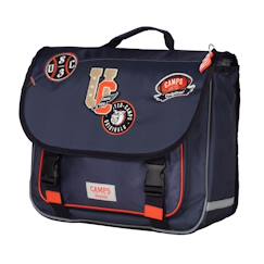 Cartable camps 38 cm multi patch – fermoirs 2 tucks en pvc  - vertbaudet enfant