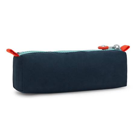 Trousse nylon lisse avec porte-clé singe Bleu marine/turquoise 4 - vertbaudet enfant 