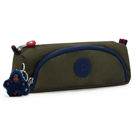 Trousse kipling cute à 2 compartiments zippés 22 cm - seaweed block Vert 1 - vertbaudet enfant 