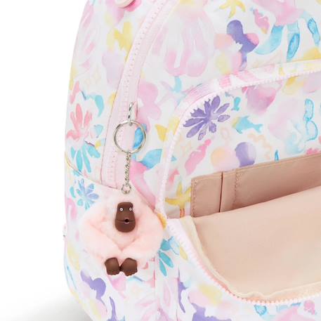 Sac à dos kipling seoul s aqua sea 35 cm - avec compartiment pour tablette Blanc / rose / bleu 4 - vertbaudet enfant 