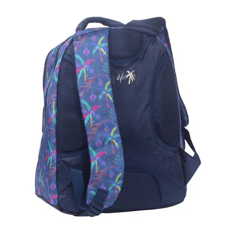 Sac à dos scolaire enfant 2 compartiments 42 cm ettavee – aloha tropiques Bleu / multicolore 2 - vertbaudet enfant 