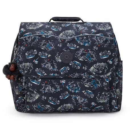Cartable garçon kipling codie en polyester recyclé imprimé Noir / bleu 2 - vertbaudet enfant 