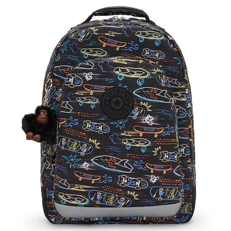 Sac à dos scolaire garçon kipling class room polyester motif Noir / bleu 2 - vertbaudet enfant 
