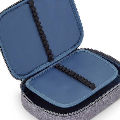 Trousse rectangulaire à fermeture zippée kipling 21 cm chiné Gris / rose / foncé / bleu 4 - vertbaudet enfant 