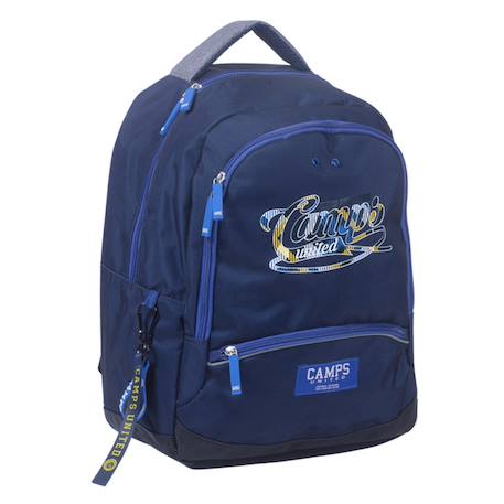 Sac à dos camps united camps fancy 42 cm – 2 compartiments zippés Bleu / gris / anthracite / bleu 1 - vertbaudet enfant 