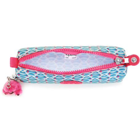 Trousse zippée freedom 22 cm motif dreamy geo Bleu / rose / foncé / noir 3 - vertbaudet enfant 