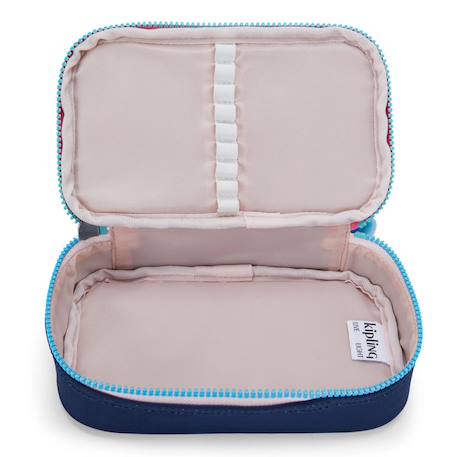 Trousse kipling tissu synthétique imprimé resort navy Bleu / rose / bleu 3 - vertbaudet enfant 