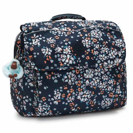 Sac à dos scolaire fille codie l 41 cm kipling imprimé floral sombre Noir / bleu / marine / noir 1 - vertbaudet enfant 