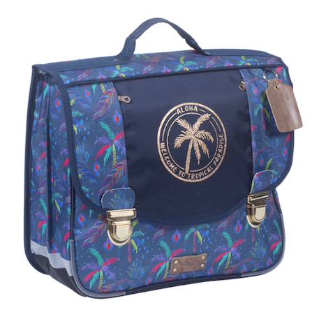 Fille-Cartable polyester imprimé palmier